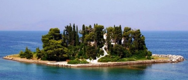 isla de PontiKonisi de Grecia